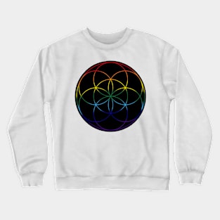 Rainbow seed of life Crewneck Sweatshirt